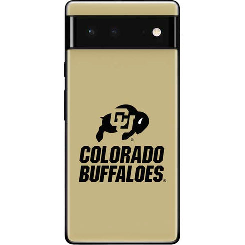 University of Colorado CU Collegiate Text Google Pixel 6 Skin